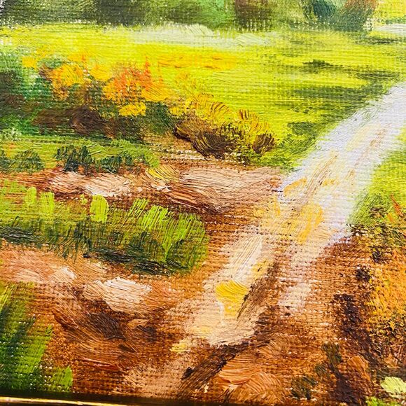 Oil Painting Signed Landscape Path w/COA Framed Art - Picture 12 of 12